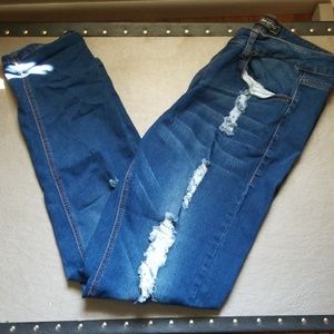 Blue Distressed Jeans